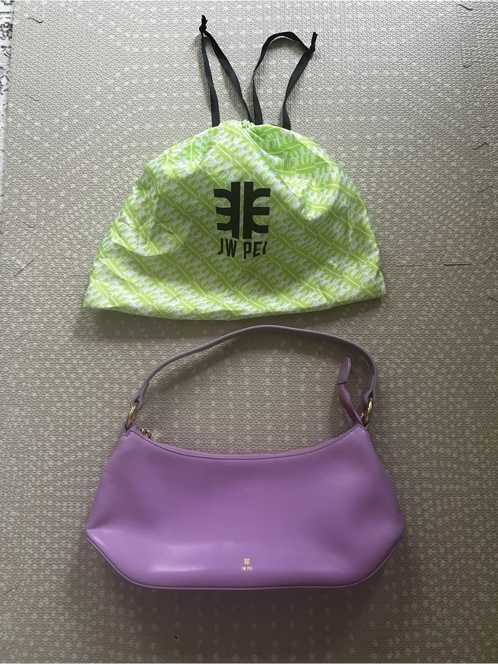 JW PEI Lilac Vegan Leather Shoulder Bag